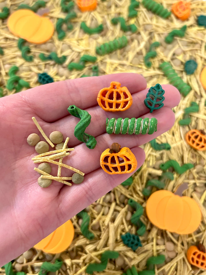 The Little Pumpkin Patch Sensory Filler | Fall Sensory Bin Mix