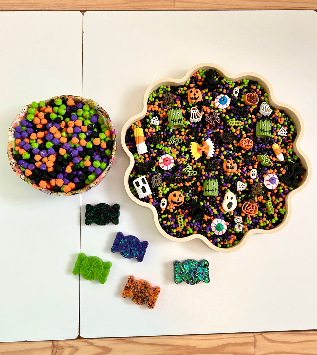 Spooky Little Things Sensory Filler Mix | Halloween Sensory Bin