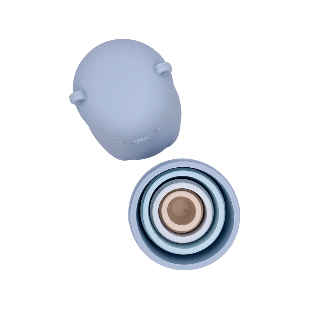 Montessori Silicone Nesting Dolls | Baby Sensory & Bath Toy | BPA-Free Silicone