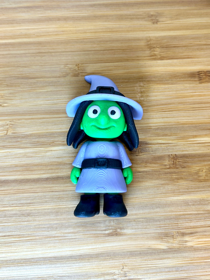 Articulated Witch Friend | 3D Printed Sensory Play Accessory