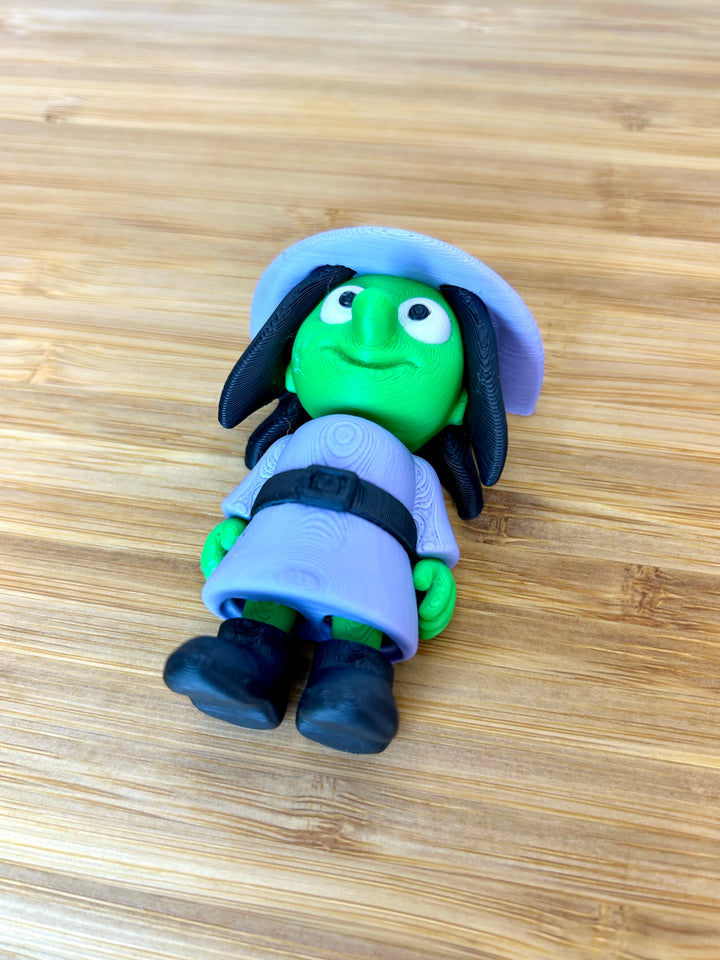 Articulated Witch Friend | 3D Printed Sensory Play Accessory