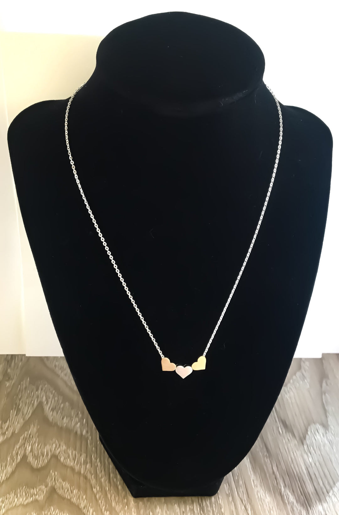 4 Hearts Necklace with Card, Four Generations, Great-Grandmother, Grandma