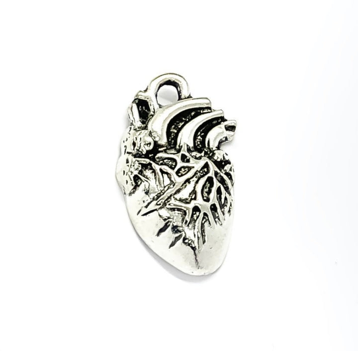 1 Breloque Cœur, Breloques individuelles, Breloques Anatomie, Breloques Biologie, Breloque Cardiologie, Breloques Médecin, Breloques Moléculaires, Apprêts pour bijoux