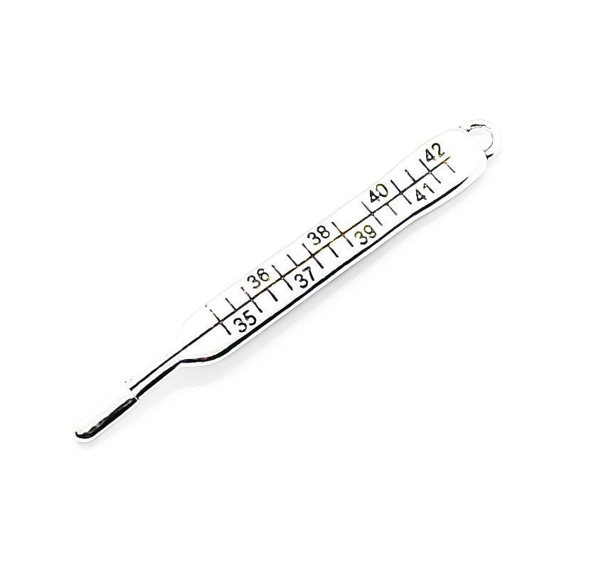1 grande breloque thermomètre, breloques individuelles, breloques médicales, breloque infirmière, breloques médecin, breloques de température, apprêts, création de bijoux