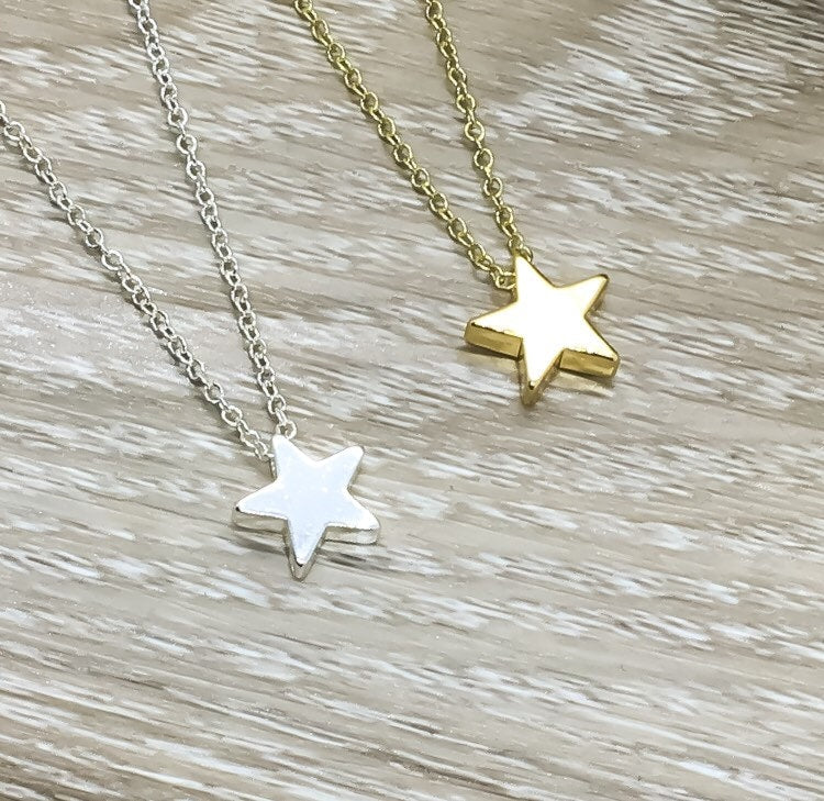 Les meilleures amies sont comme des étoiles, Collier étoile doré, Collier délicat avec carte, Bijou pour meilleure amie, Collier d'amitié, Cadeau symbolique pour meilleure amie