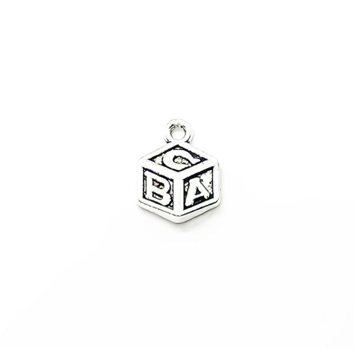 1 Breloque Bloc Bébé Argentée, Breloque Petit Bloc Jouet, Breloques Individuelles, Breloques Nouveau-né, Breloques Maman, Breloques Maman, Loisirs Créatifs, Breloques Mignonnes