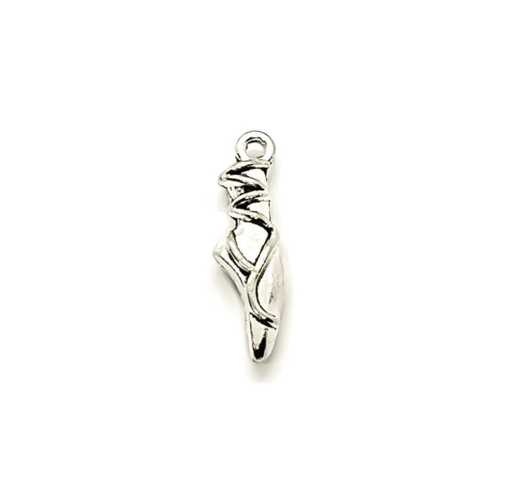 1 Breloque Chausson de Ballerine Minuscule Argent, Breloques Ballerine, Breloque Ballet, Breloques Chaussons de Ballet, Breloques Individuelles, Breloques Danse, Breloques Danseuse