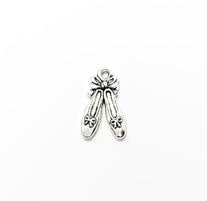 1 Tiny Ballerina Slippers Charm Silver, Ballerina Charms, Ballet  Charma, Pair of Ballet Shoes Charms, Individual Charms, Dance Charms