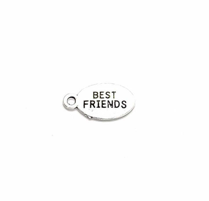 Breloque Meilleure Amie, Breloque Argent Antique, Breloque Personnalisée, Breloque BFF, Cadeau pour Meilleure Amie, Bijou d'Amitié, Breloque d'Amitié, Bijou à Créer Soi-même