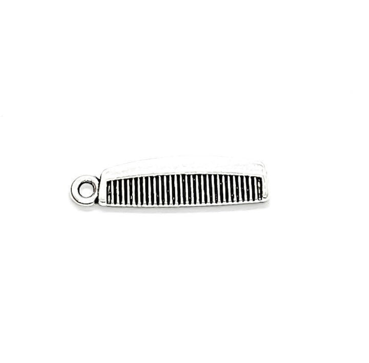 1 mini peigne à cheveux avec breloque, breloque de salon, breloque individuelle, cadeau pour coiffeur, breloque girly, breloque pour adolescente, cadeau pour coiffeuse, créatrice de coiffure