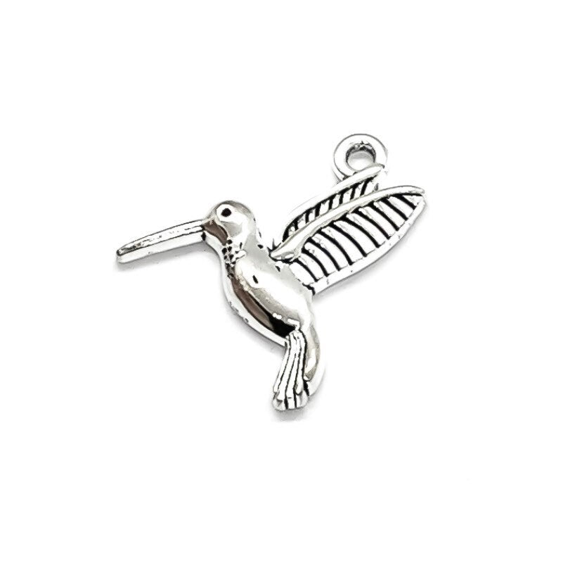 1 breloque colibri miniature, breloques de jardinage, cadeau pour jardinier, breloques pour jardin, breloque oiseau, breloque animal, breloques pour jardin