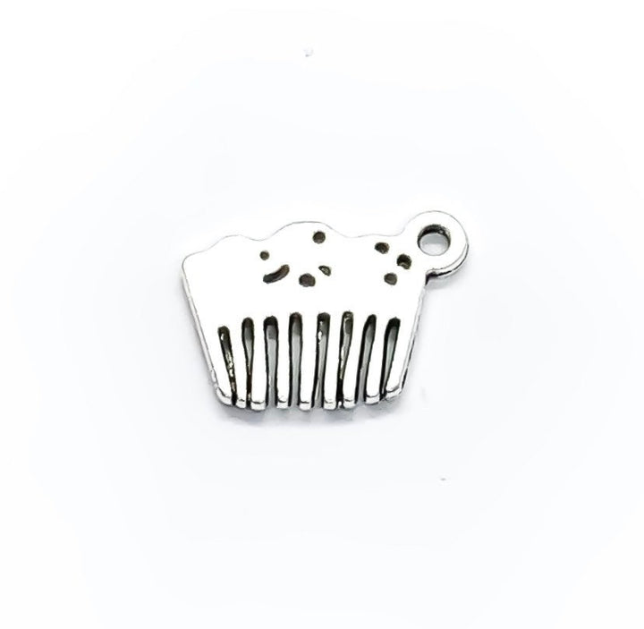 1 mini peigne à cheveux avec breloque, breloque de salon, breloque individuelle, cadeau pour coiffeur, breloque girly, breloque pour adolescente, cadeau pour coiffeuse, créatrice de coiffure