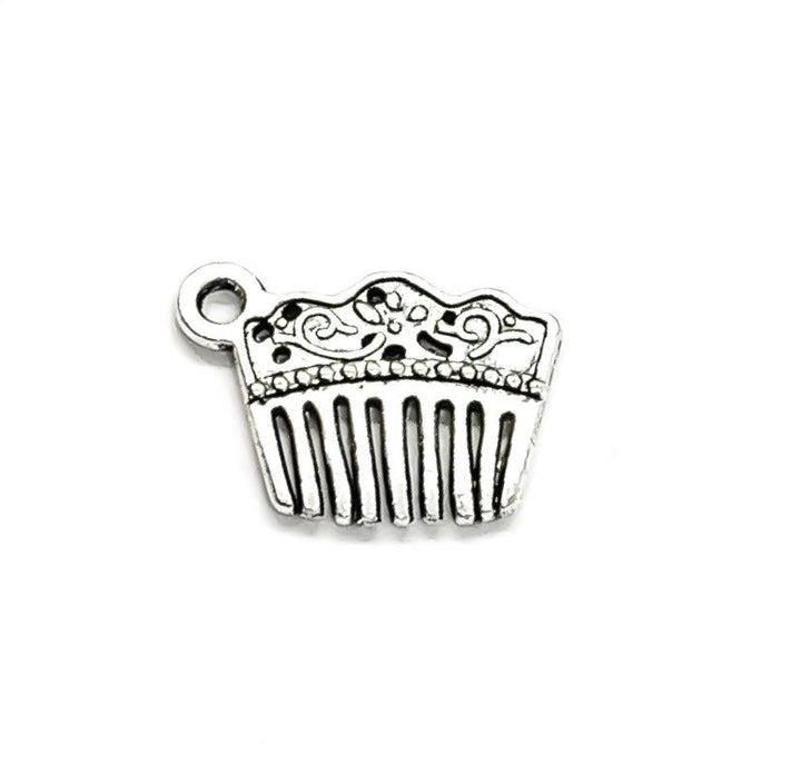 1 mini peigne à cheveux avec breloque, breloque de salon, breloque individuelle, cadeau pour coiffeur, breloque girly, breloque pour adolescente, cadeau pour coiffeuse, créatrice de coiffure