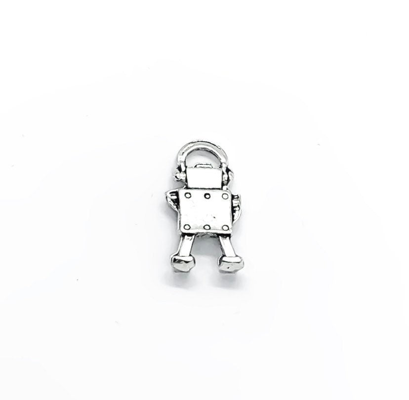 1 Breloque Petit Robot, Breloques Petit Garçon, Breloques Jouets, Breloques Électroniques, Bricolage, Breloques Mignonnes, Pendentifs Enfants