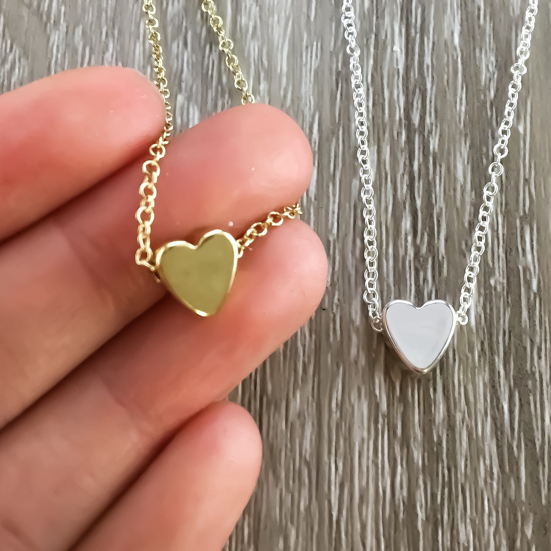 Citation « Cœur de combattante », Cadeau de force, Collier petit cœur, Cadeau pour survivante, Cadeau personnalisé pour femme, Cadeau d'encouragement