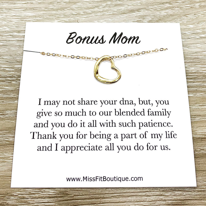 Cadeau pour belle-mère, Cadeau sentimental pour belle-mère, Cadeau « Comme une mère pour moi », Collier délicat, Cadeau de remerciement de la belle-fille, Collier pour maman
