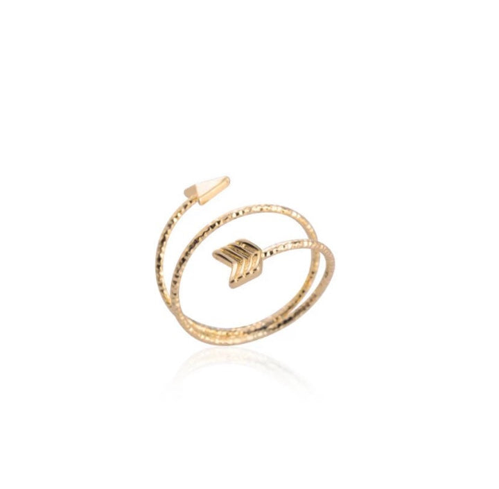 Bague flèche scintillante, Bijou flèche, Bague à superposer, Bague tendance, Bague délicate en or rose, Bijou d'amitié, Cadeau d'une meilleure amie