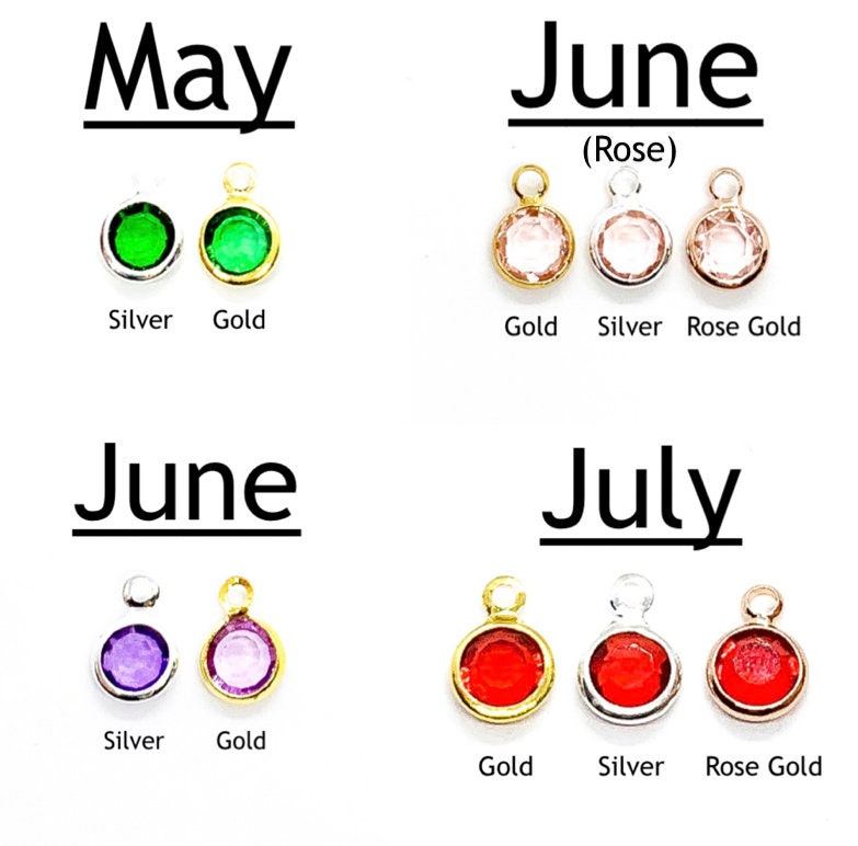 Add On Birthstone, Tiny Birthstone Bead, Delicate Birthstone Glass Crystal Beads, Christmas Gift, Dainty Personalized Jewelry, Birthday