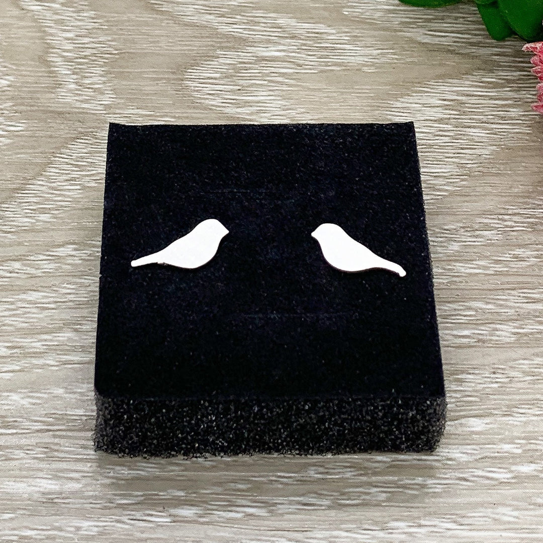 Boucles d'oreilles oiseaux, Boucles d'oreilles animaux, Bijoux oiseaux, Boucles d'oreilles minimalistes, Cadeau nature, Bijoux d'été, Boucles d'oreilles bohèmes, Or rose, Argent