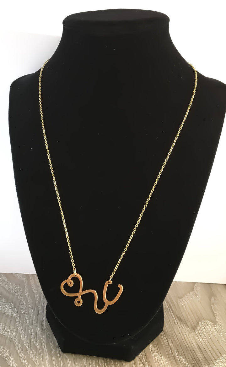 Nurse Gift, Stethoscope Necklace, Nurse Appreciation Gift, Nursing Jewelry Gift, Thank You Gift from Patient, Nursing Student Gift, Holiday