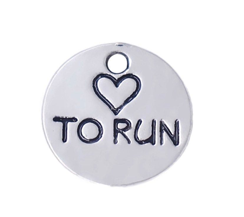 Lot de breloques pour semi-marathon (21 km), breloques course à pied, en vrac, breloques chaussures de course, breloques fitness, apprêts pour bijoux, idée cadeau.