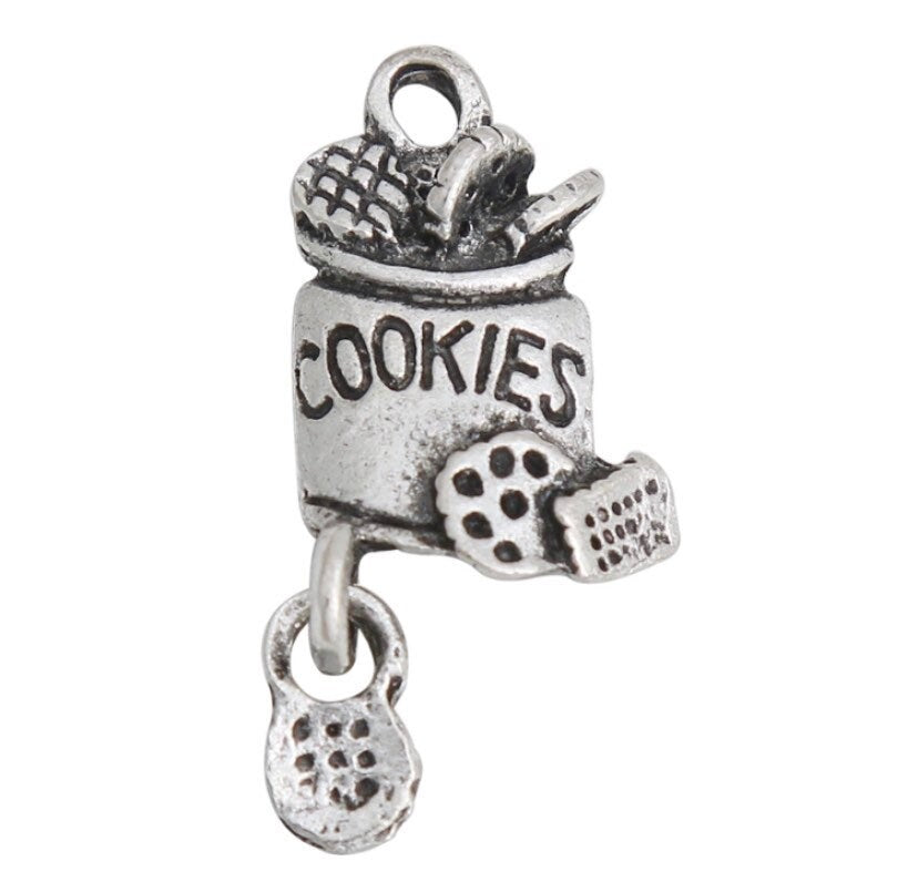 1 breloque pour bocal à biscuits, breloques individuelles, breloques pour la cuisine, breloques pour la pâtisserie, breloques pour pâtissiers, breloques pour la cuisine, breloques pour la boulangerie, breloques pour biscuits, cadeau à faire soi-même