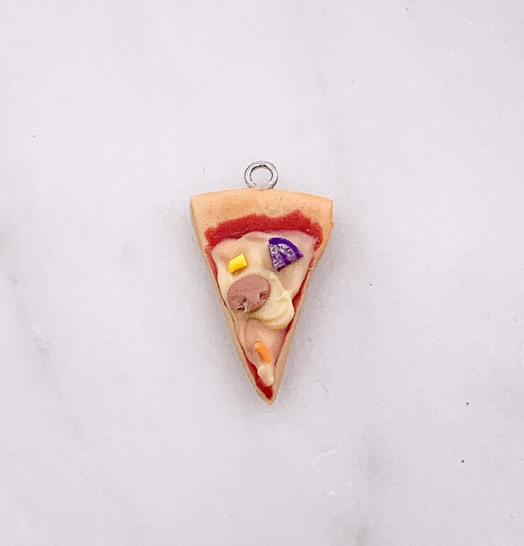Porte-clés pizza, Amoureux de la pizza, Cadeau mignon pour elle, Accro à la pizza, Porte-clés unique, Breloque part de pizza, Cadeau humoristique, Cadeau gourmand, Malbouffe