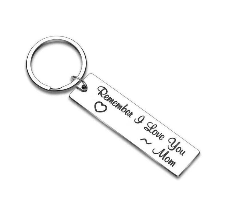 Son Gift from Mom, Remember I Love You, Going Away Gift, College Keychain, Teen Keychain, Student Gift, Moving Away Gift for Daughter