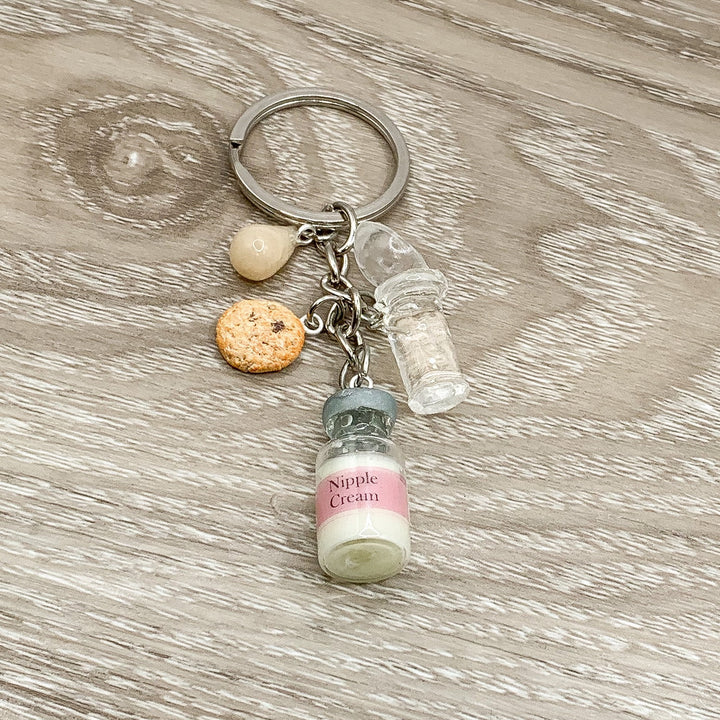 Porte-clés allaitement, Souvenir d'allaitement, Cadeau pour célébrer les 12 mois d'allaitement, Parcours avec le tire-lait, Cadeau encourageant pour la période post-partum