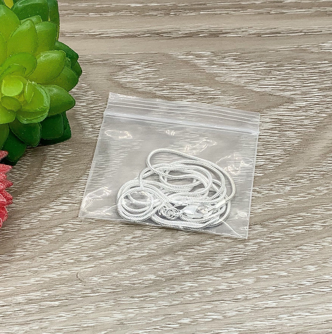 Chaîne serpent en argent sterling 925, 1 mm de largeur, pour bijoux et bijoux. Longue chaîne en argent, bijou minimaliste et délicat à faire soi-même.