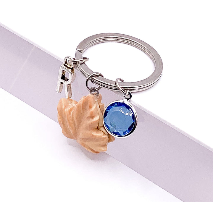 Porte-clés biscuit, Porte-clés feuille d'érable, Cadeau mignon, Passionné(e) de pâtisserie, Porte-clés unique, Breloque biscuit miniature, Cadeau gourmand, Porte-clés gourmand