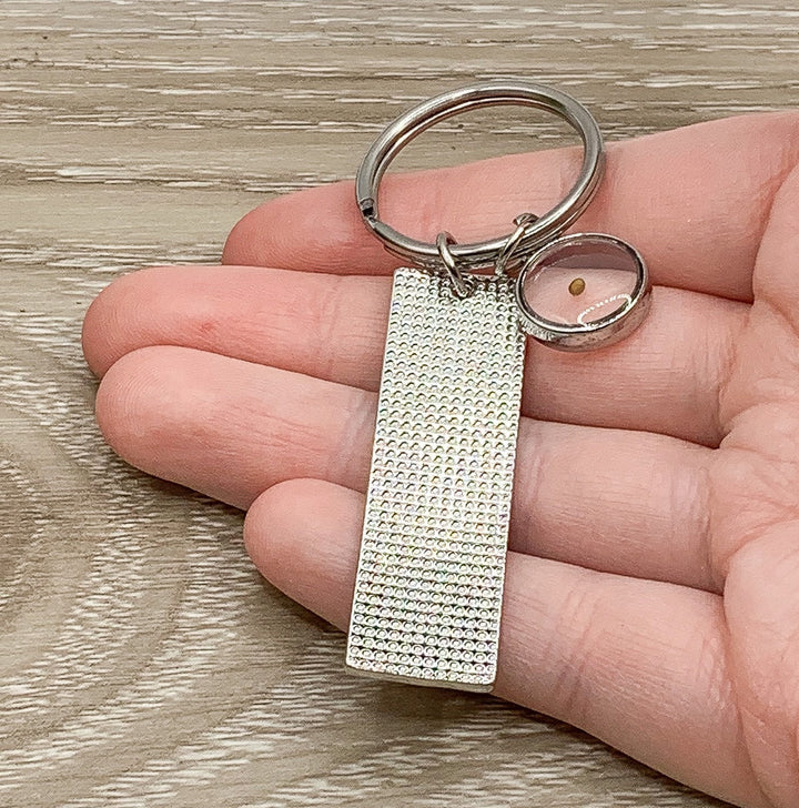 Porte-clés « Foi comme une graine de moutarde », verset biblique Matthieu 17:20, porte-clés « Crois », cadeau pour marraine, cadeau pour les femmes ayant vécu l'infertilité, survivante de la FIV
