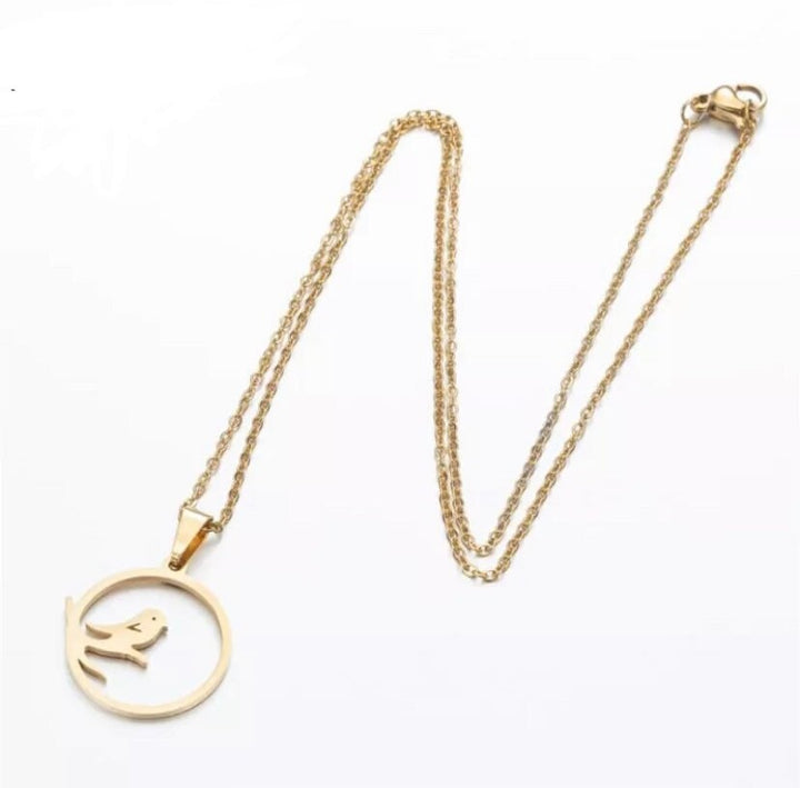 Collier oiseau, pendentif rond, cadeau pour les amoureux des oiseaux, pendentif oiseau sur une branche, collier mésange, collier pour grand-mère, cadeau de Noël