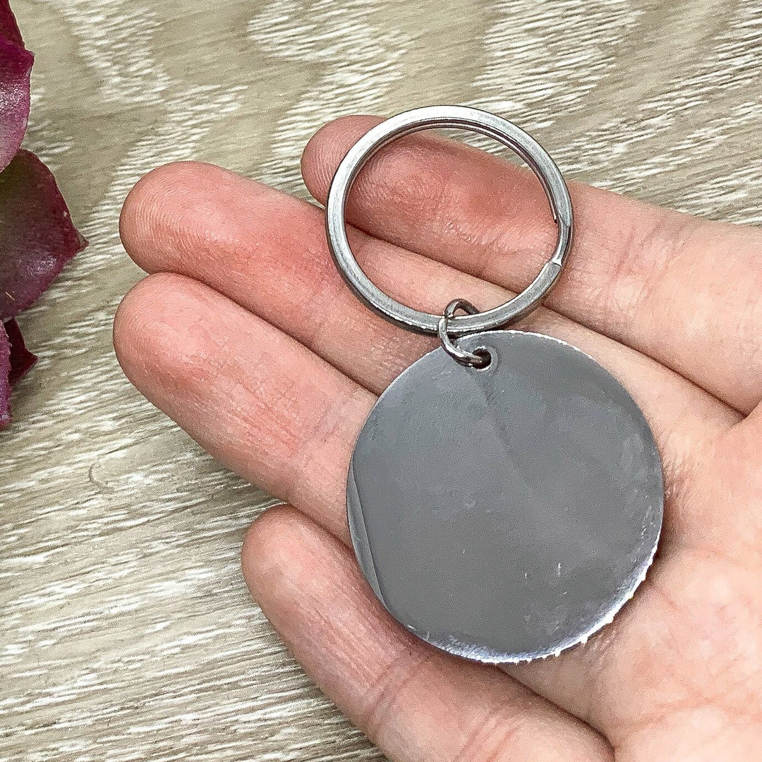 You Are My Sunshine Keychain, Quote Keyring, Gift for Wife, Friendship Gift, Birthday Gift for Her, Girlfriend Gift, Key Fob for Women Gift