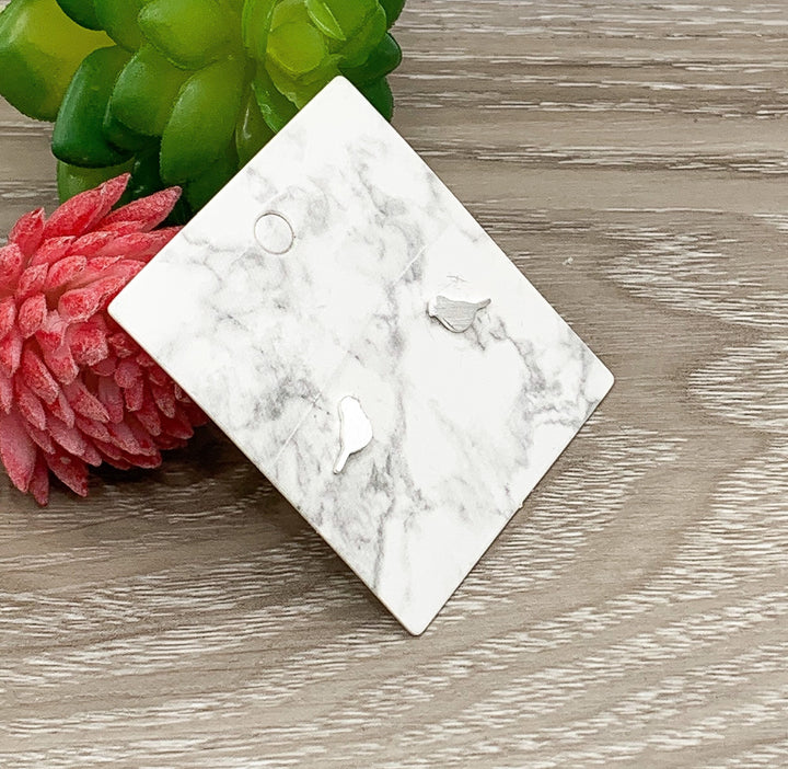 Tiny Bird Stud Earrings Sterling Silver, Animal Earrings, Birdie Jewelry, Minimalist Earrings, Nature Gift, Summer Jewelry, Boho Earrings