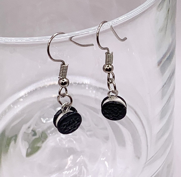 Bijoux biscuits, Boucles d'oreilles mini biscuits sandwich, Bijoux Cookies and Cream pour elle, Cadeau pour les amatrices de biscuits, Boucles d'oreilles mini Oreo, Gourmandise