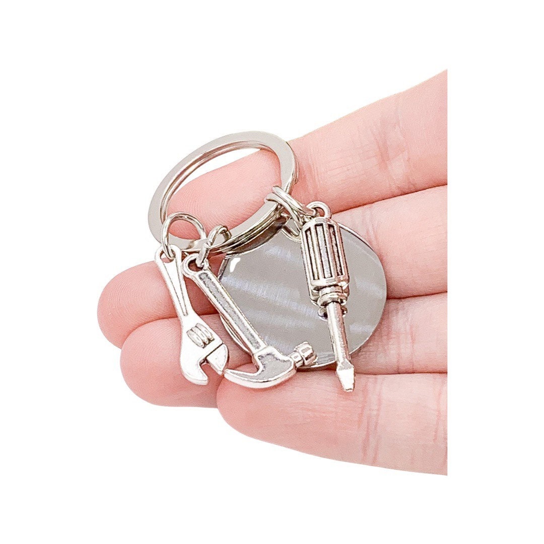 Porte-clés Papi, Cadeau pour grand-père, Cadeau des petits-enfants, Si Papi ne peut pas le réparer, Cadeau pour papa, Cadeau du petit-fils, Cadeau pour lui, Bricoleur