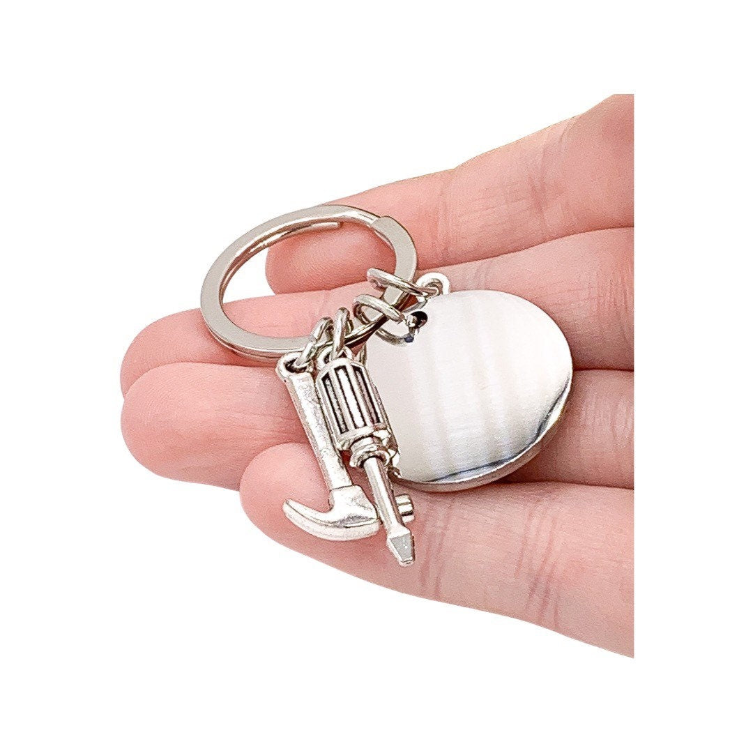 Porte-clés Papi, Cadeau pour grand-père, Cadeau des petits-enfants, Si Papi ne peut pas le réparer, Cadeau pour papa, Cadeau du petit-fils, Cadeau pour lui, Bricoleur