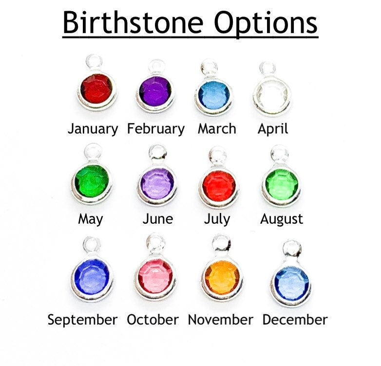 Add On Birthstone, Tiny Birthstone Bead, Delicate Birthstone Glass Crystal Beads, Christmas Gift, Dainty Personalized Jewelry, Birthday