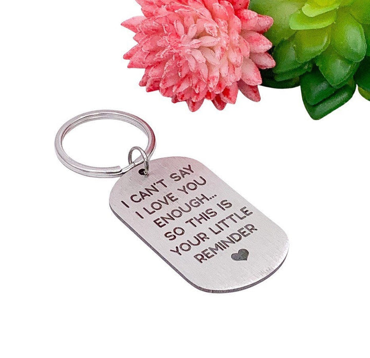 Porte-clés « Je t’aime » pour femme, porte-clés « Mari aimant », porte-clés sentimental pour petit ami, cadeau d’anniversaire pour lui, joli cadeau d’anniversaire de mariage