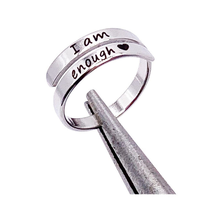 Bague « Je suis assez », Bijou inspirant, Bijou positif, Bague midi, Cadeau symbolique, Bague tendance, Cadeau pour une amie, Amour de soi