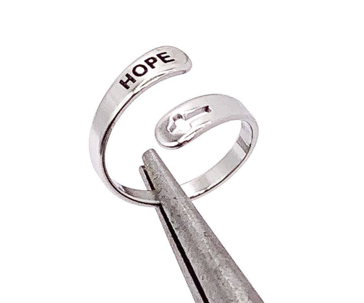 Bague « Keep Going », Bijou inspirant, Bague ajustable, Cadeau d'encouragement, Gravure laser, Bague tendance, Cadeau pour une amie, Soutien