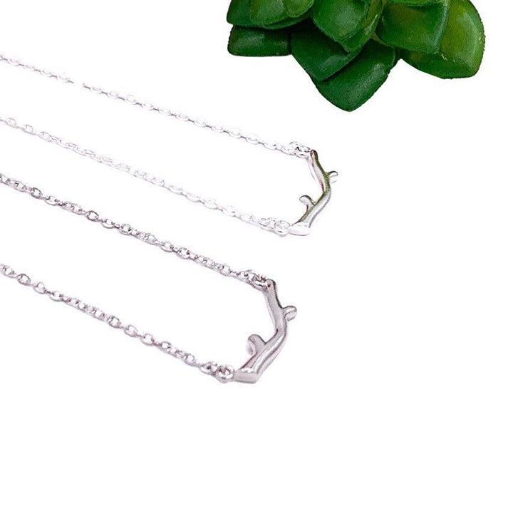Dainty Branch Necklace, Sterling Silver Jewelry, Nature Necklace, Minimalist Jewelry, Forest Gift, Woodland Necklace, Bar Pendant Necklace