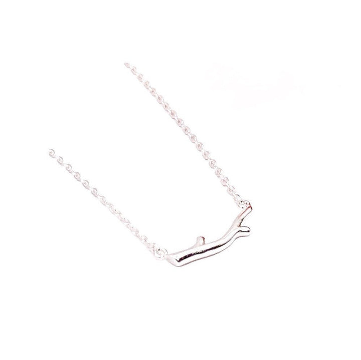 Dainty Branch Necklace, Sterling Silver Jewelry, Nature Necklace, Minimalist Jewelry, Forest Gift, Woodland Necklace, Bar Pendant Necklace