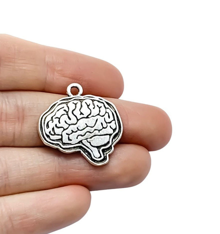 1 Breloque Cerveau, Breloques individuelles, Breloques Anatomie, Breloques Biologie, Breloque Soins infirmiers, Breloques Médecin, Breloques anatomiques, Apprêts pour bijoux