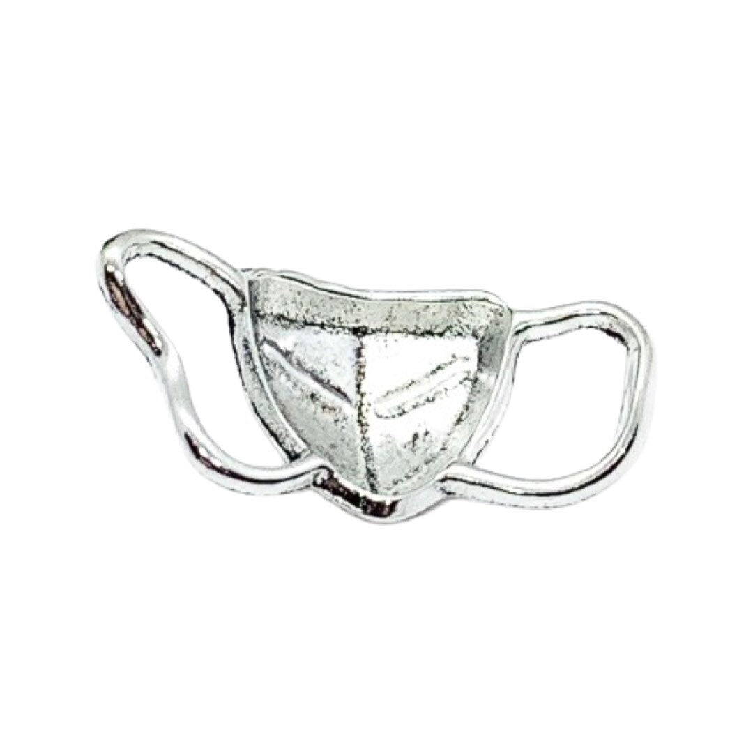 Breloque masque, argent antique, breloques individuelles, breloques médicales, breloque infirmière, breloque médecin, breloque étudiante infirmière, cadeau infirmière, à faire soi-même