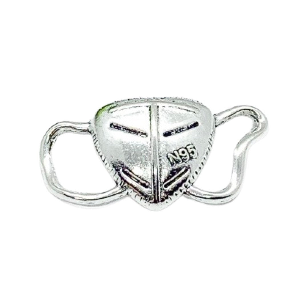Breloque masque, argent antique, breloques individuelles, breloques médicales, breloque infirmière, breloque médecin, breloque étudiante infirmière, cadeau infirmière, à faire soi-même