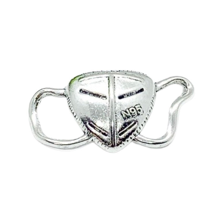 Breloque masque, argent antique, breloques individuelles, breloques médicales, breloque infirmière, breloque médecin, breloque étudiante infirmière, cadeau infirmière, à faire soi-même