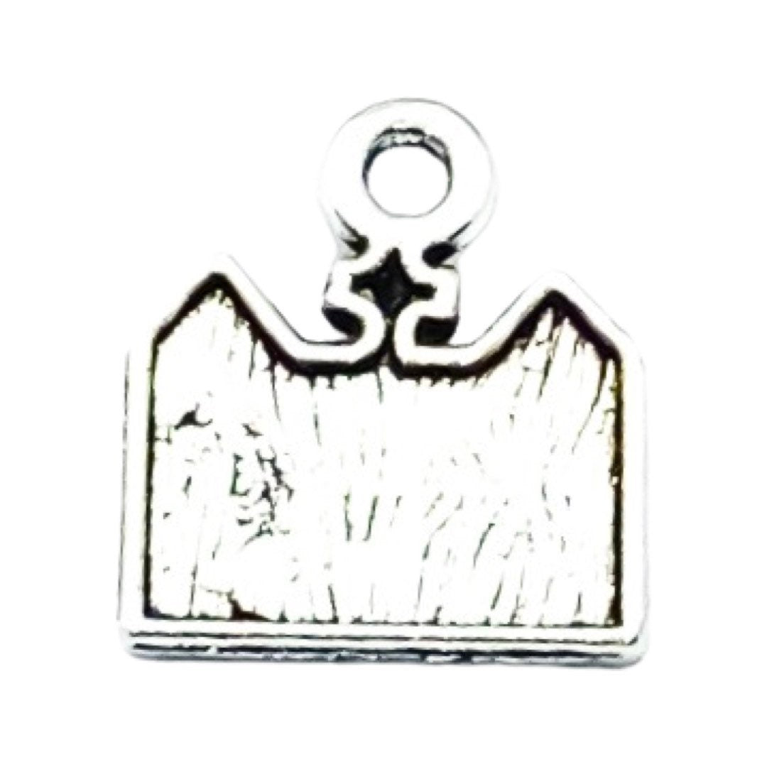 1 Breloque Hôpital, Breloques individuelles, Breloques Médicales, Breloque Infirmière, Breloques Médecin, Cadeau pour Personnel Hospitalier, Breloques Bâtiment, Apprêts de Bijoux
