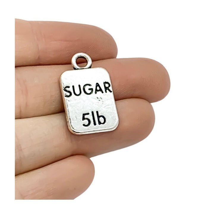 Breloque Sachet de Sucre, Breloques Individuelles, Breloque Petit Sachet de Sucre, Breloques Ingrédients, Breloques Pâtisserie, Breloques Boulanger, Breloques Cuisine, Breloques Boulangerie